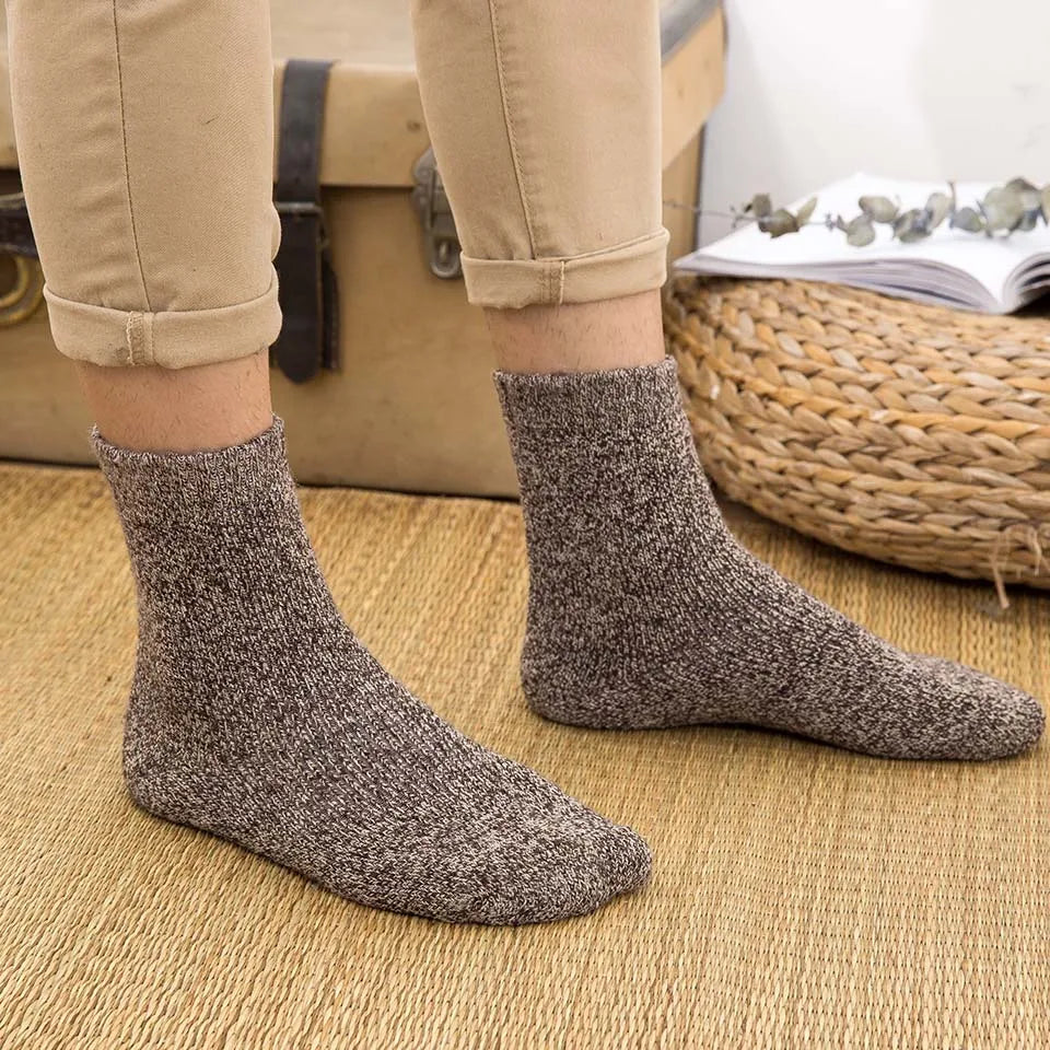 Winter Men's Merino Wool Socks Super Thick Warm High Quality