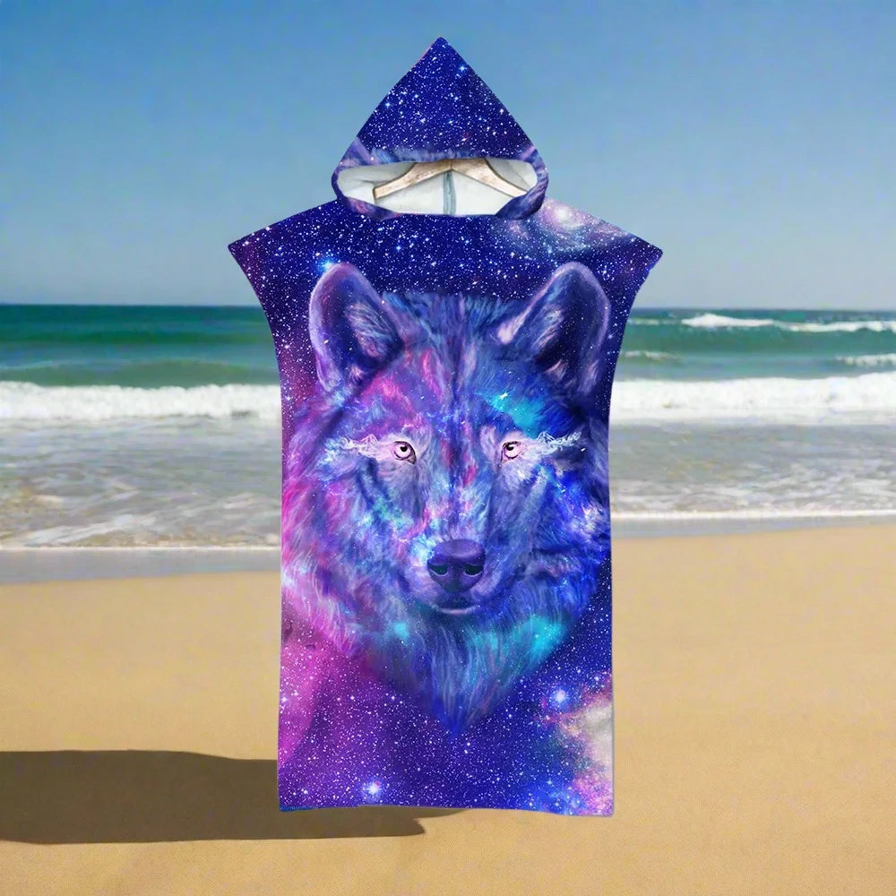 "Wrap up in style with our customisable microfiber beach towel—quick-dry, hooded, and perfect for all ages!"