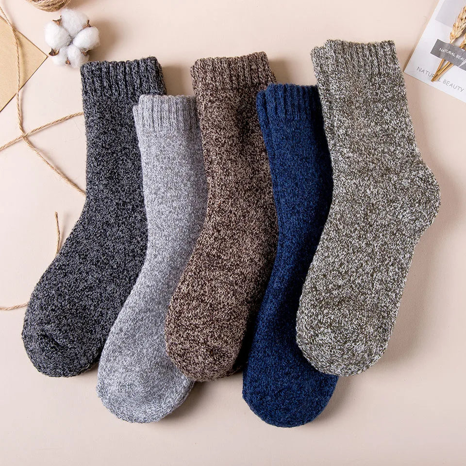 Winter Men's Merino Wool Socks Super Thick Warm High Quality