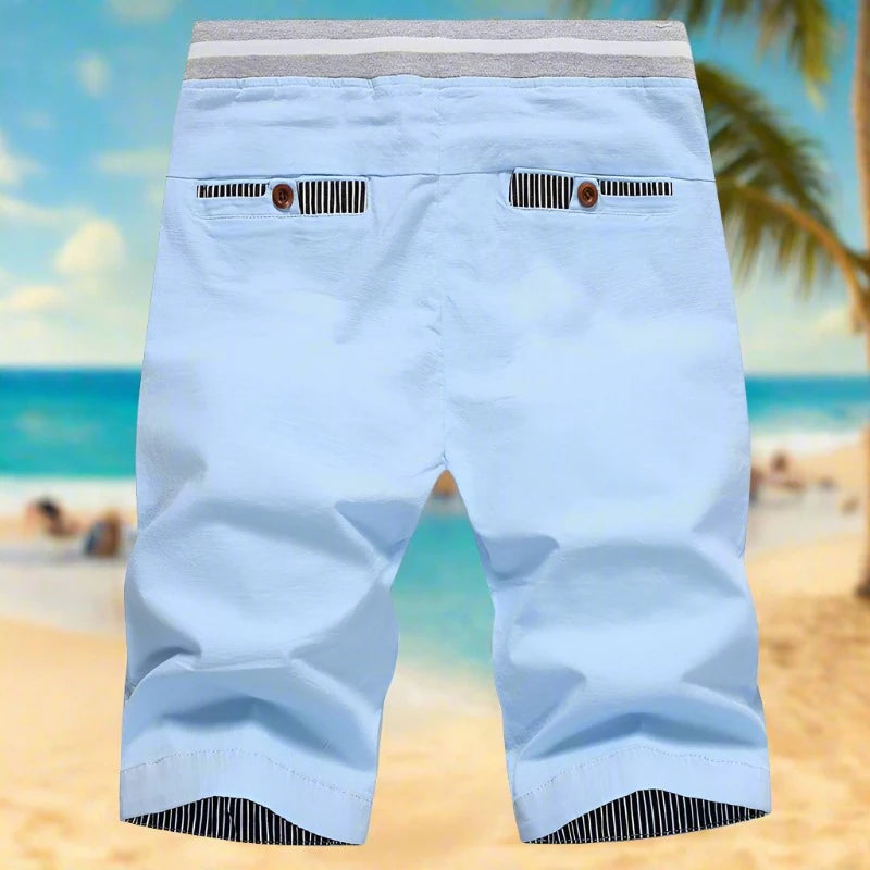 "Elevate your summer wardrobe with our 2024 solid casual cargo shorts for men, available in sizes M-4XL. Perfect for beach days and everyday comfort!"