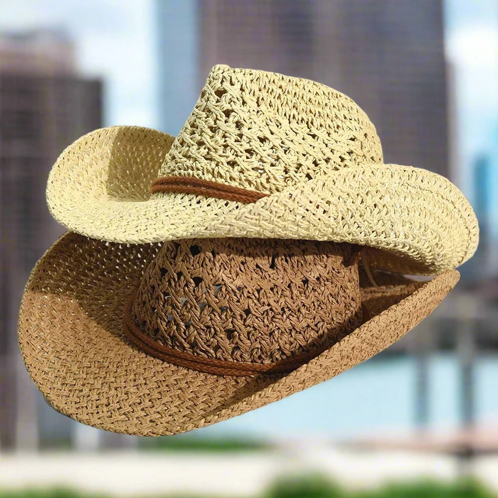 "Stay stylish and protected under the sun with our Panama Soft Handmade Cowboy Straw Hat – the perfect unisex accessory for summer travel, beach days, and outdoor adventures."