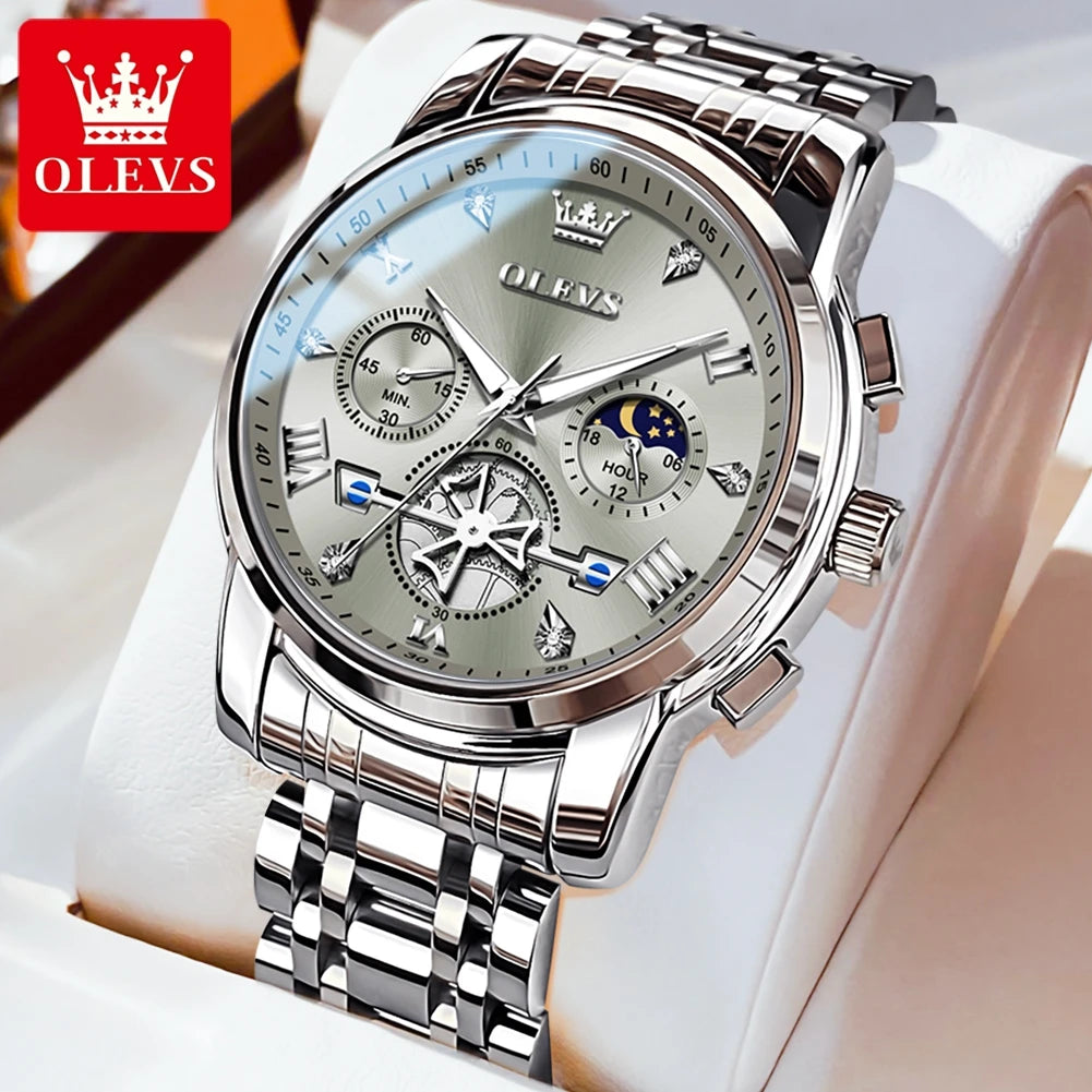 Discover timeless sophistication with OLEVS men's classic multifunctional watches.