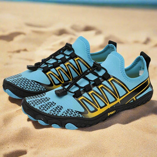 Men's Beach Aqua Shoes - Barefoot Water Swimming Fitness and Cross-Train Shoes for Summer Outdoor Activities - Available in Big Sizes 48, 49, 50