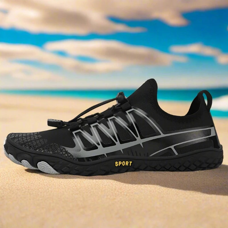 Men's Beach Aqua Shoes - Barefoot Water Swimming Fitness and Cross-Train Shoes for Summer Outdoor Activities - Available in Big Sizes 48, 49, 50