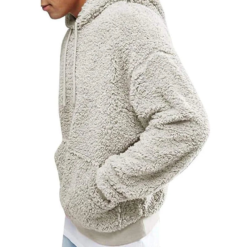 Embrace the timeless appeal of the 2024 Fall Casual Fleece Hoodie. This solid colour, slim, long-sleeved wool hoodie embodies vintage charm and modern style, making it a must-have for men's fashion.