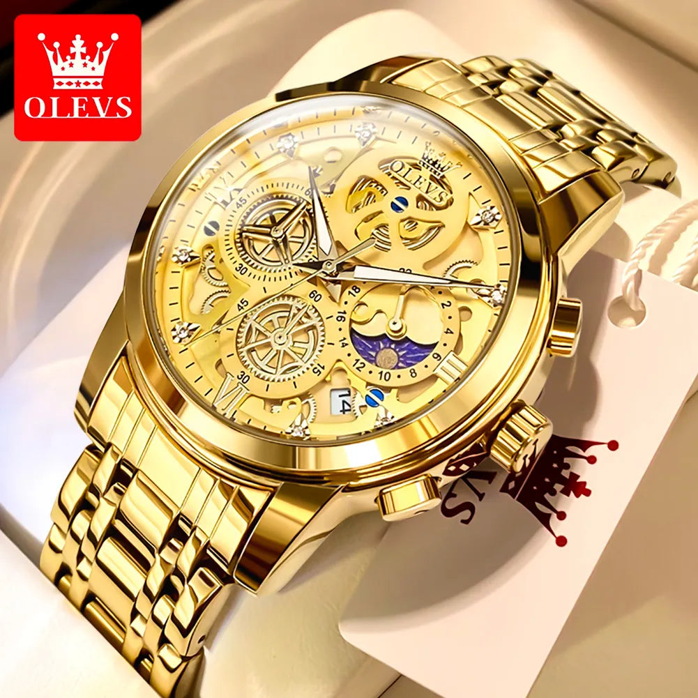 Experience luxury and precision with OLEVS men's top brand watches.