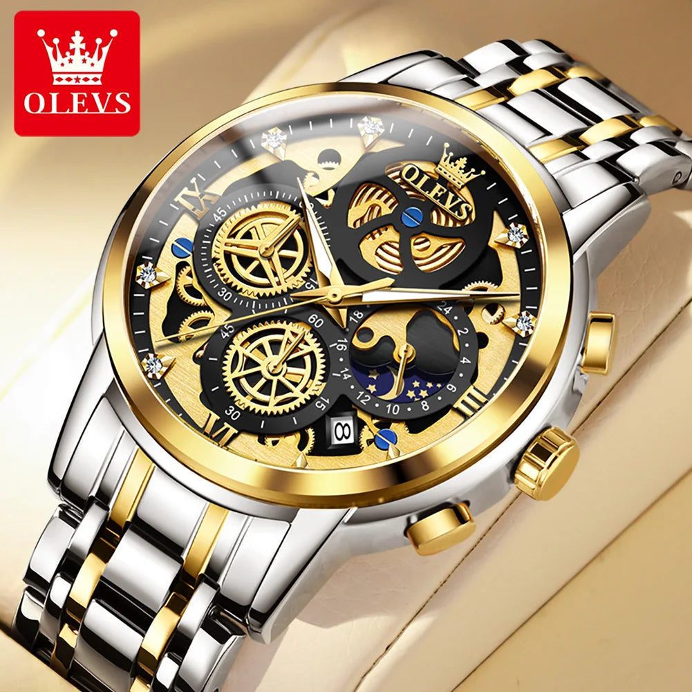 Experience luxury and precision with OLEVS men's top brand watches.