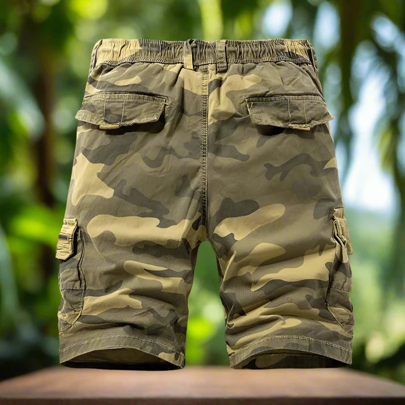 "Upgrade your summer wardrobe with our New Cotton Camouflage Cargo Shorts - perfect for beach days, casual outings, and joggers. Available for hot!"