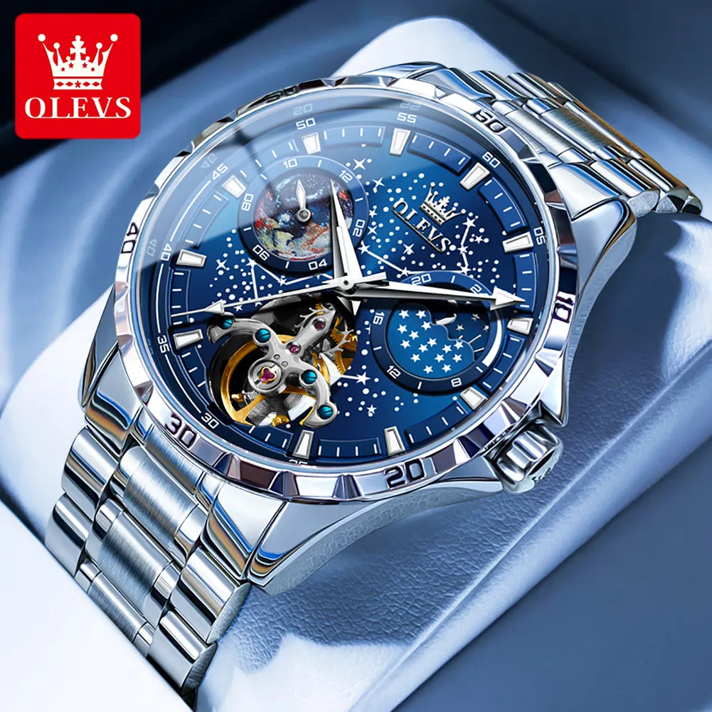 Discover the essence of timeless style with OLEVS original brand men's watches.