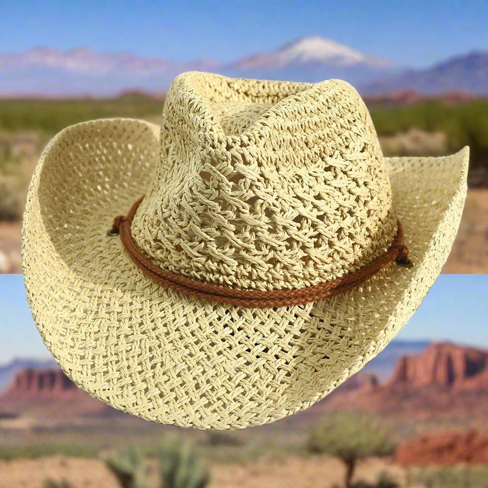 "Stay stylish and protected under the sun with our Panama Soft Handmade Cowboy Straw Hat – the perfect unisex accessory for summer travel, beach days, and outdoor adventures."