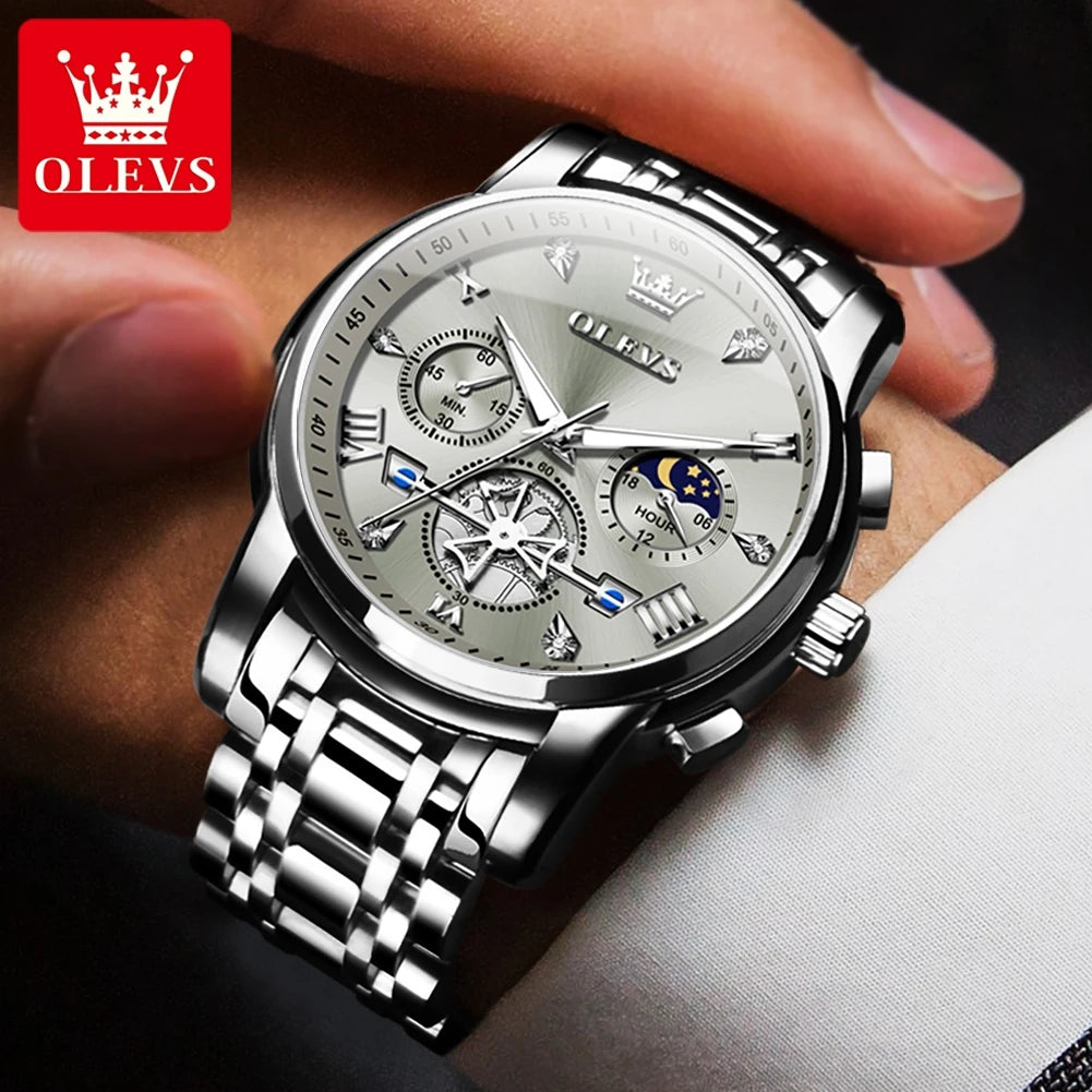 Discover timeless sophistication with OLEVS men's classic multifunctional watches.